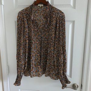 Max Studio Women's Necktie Blouse, Size XL